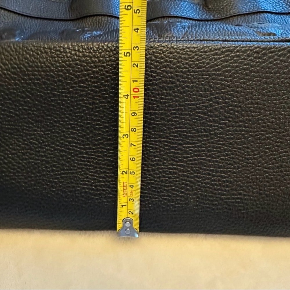 NWT I Opelle Black Skull Embossed Tote Bag with dust bag - Picture 9 of 11